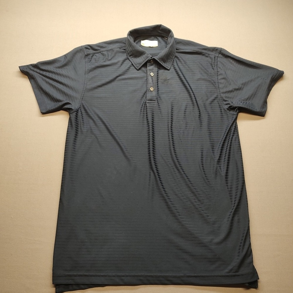 Eleven Straight Byron Nelson Men's Golf Polo Shirt XL 100% Polyester Blue‎